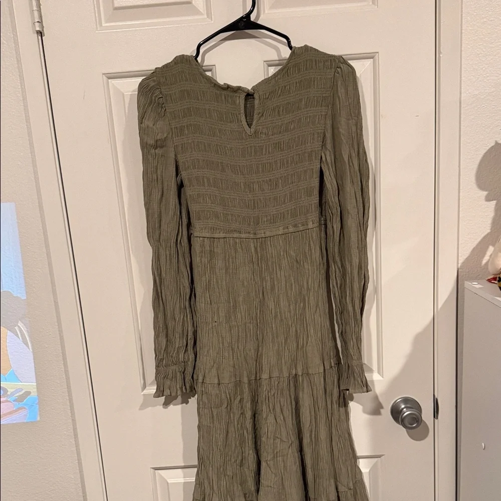 Chic Olive Long Sleeve Dress - Picture 8 of 8